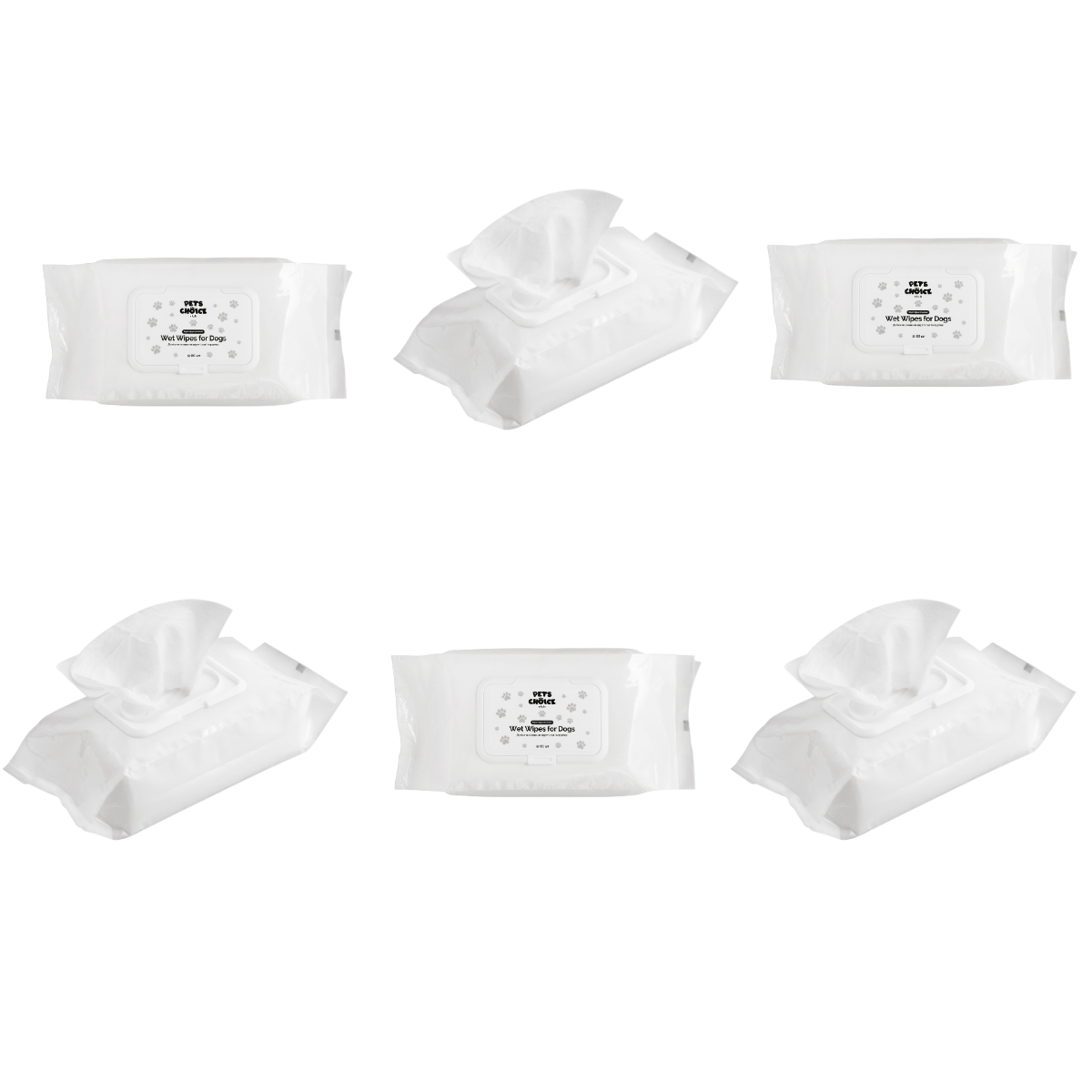 WET WIPES | Вологі серветки для собак, а не для людей, 80 шт