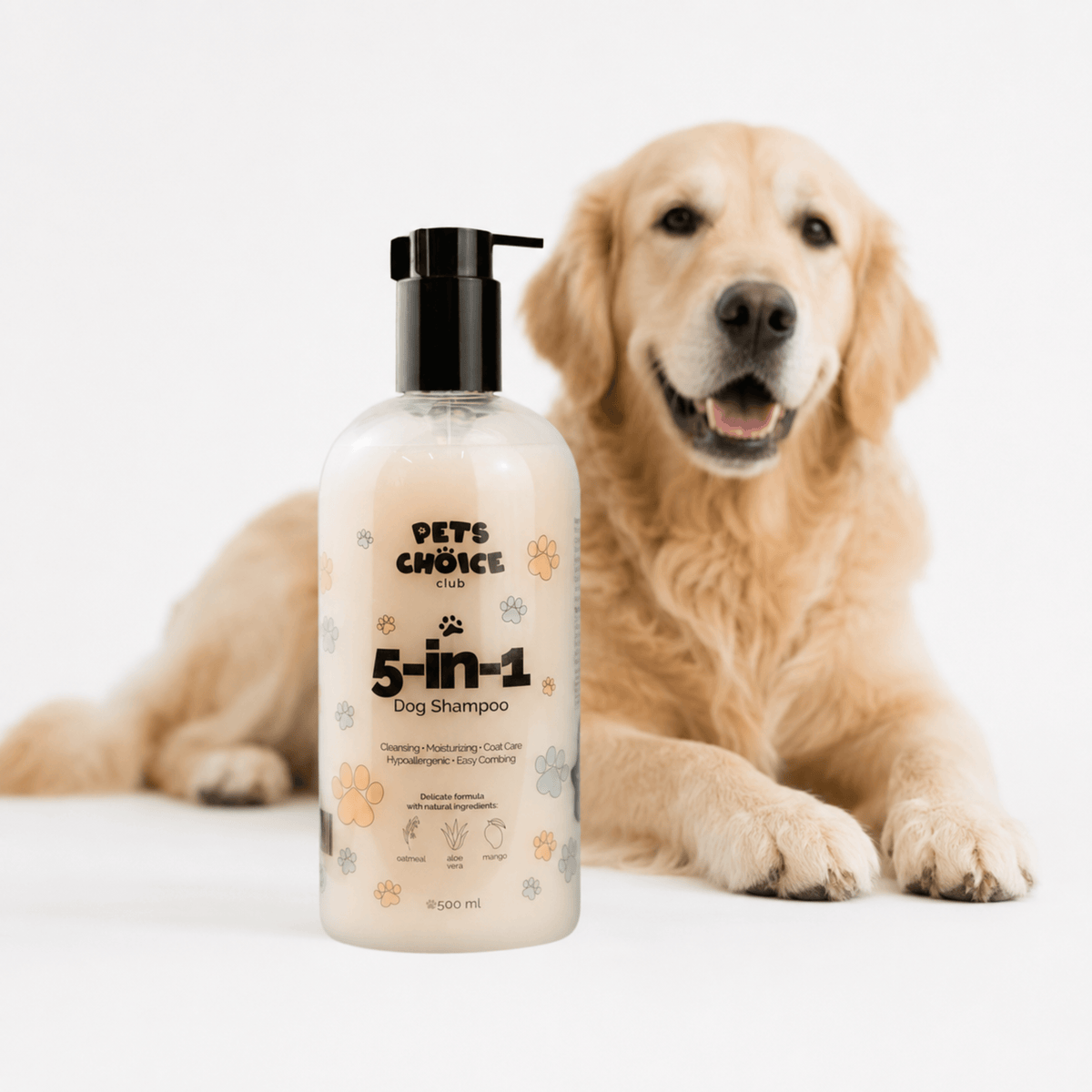 Шампунь 5 в 1 для собак PetsChoice з ароматом манго
