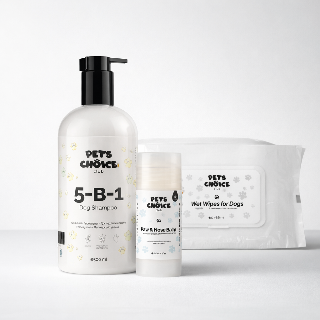 Starter Kit PetsChoice + | Повний базовий догляд для собаки після прогулянки.